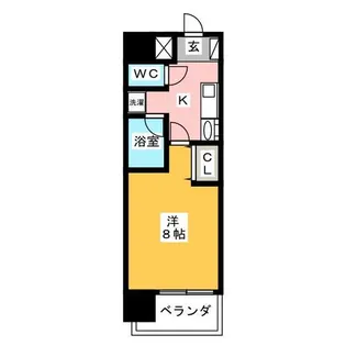 グレイス上前津【9階】の間取り