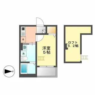 AK レジデンスⅡ【201号室】の間取り