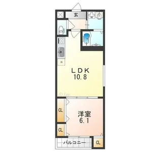 フジパレス北野田Ⅲ番館【1階】の間取り