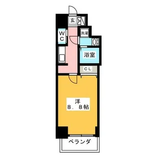 S-RESIDENCE東別院【6階】の間取り