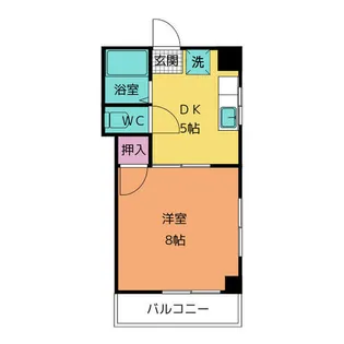 パークサイドマンション【5階】の間取り