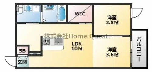 STAY THE HOUSE河内国分【1階】の間取り