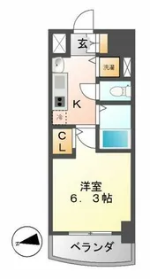 プレサンス金山グリーンパークス【1302L号室】の間取り