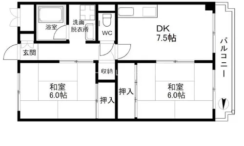 クレセントマンション【3階】の間取り