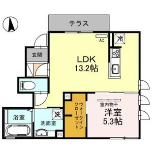 ハーク セゾン【1階】の間取り