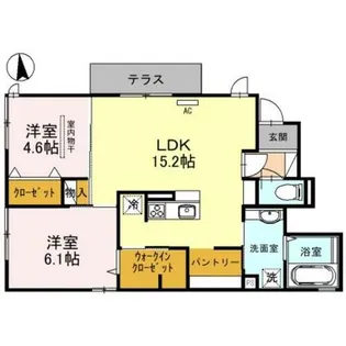 ハーク セゾン【1階】の間取り