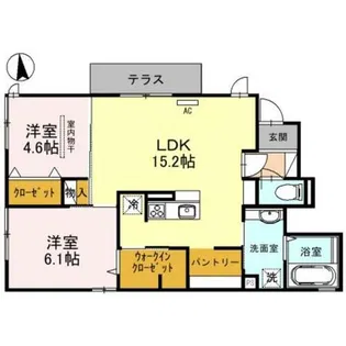 ハーク セゾン【1階】の間取り