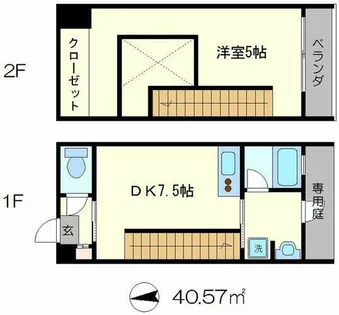 Palazzo di Ratti【1階】の間取り