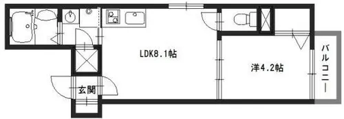 F asecia ilia(エフ アセシア イリア)【1階】の間取り