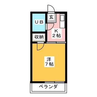 タウニー池上【2階】の間取り