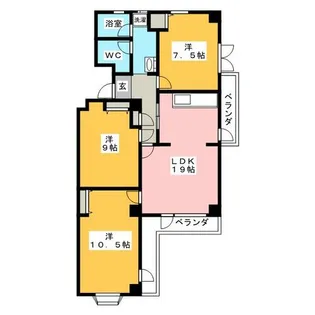 FOREST INN元町【1階】の間取り