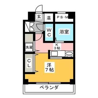 1Kの間取り画像