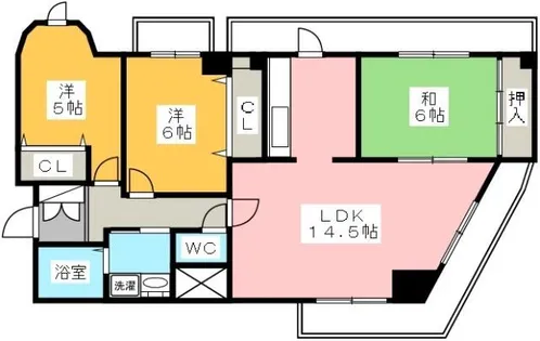 3LDKの間取り画像