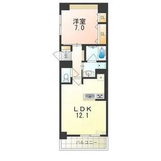 ディアコート新発田【4階】の間取り