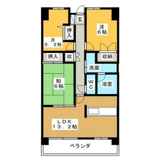 井清寿マンション【4階】の間取り