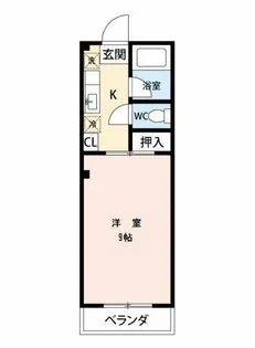 パレスサン【1階】の間取り
