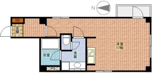 クレアジオーネ中之島西【2階】の間取り