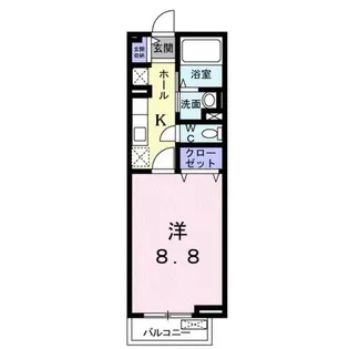 メゾンラフレシール【1階】の間取り
