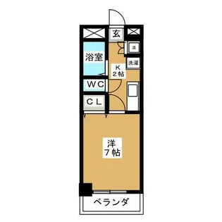 ウエストコート千種【4階】の間取り
