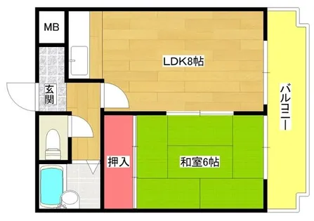 COSMO蓮井【405号室】の間取り