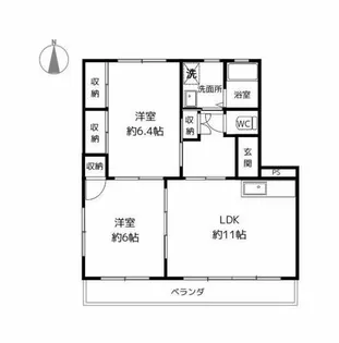 サンローゼⅢ【2階】の間取り