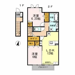 ア・カームハウス【2階】の間取り