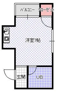 メゾンサンライズ【102号室】の間取り