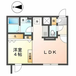 Branche覚王山Ⅱ【402号室】の間取り