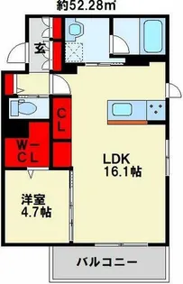 ShaMaison La Renaissance【1階】の間取り