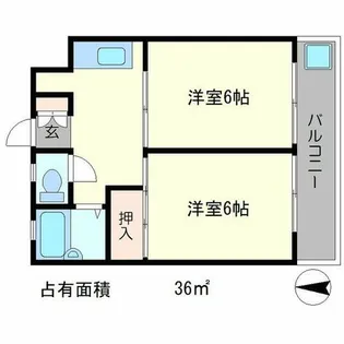 メゾンLee【3階】の間取り