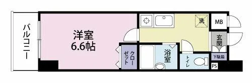 シヨン北九大前【4階】の間取り