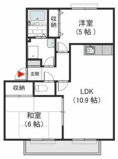 ココ・ソレジオ B【2階】の間取り