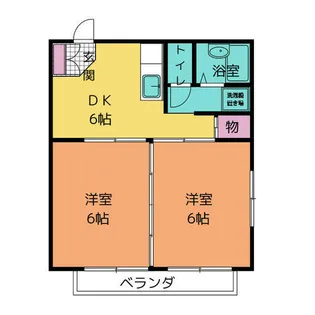 ソレイユ B【1階】の間取り