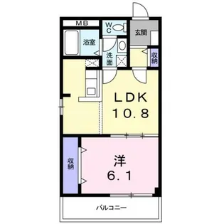 アドニス コート パートⅠ【4階】の間取り
