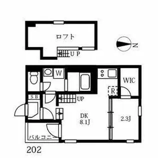 ハーモニーテラス野田Ⅱ【2階】の間取り
