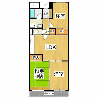 グランドハイツ杉田Ⅰ【3階】の間取り