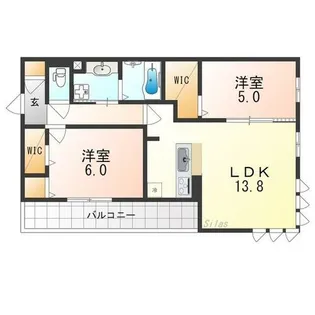 gracia nave(グレーシアナヴィ)【2階】の間取り