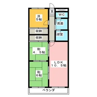 ダイアヒルズ花池【4階】の間取り