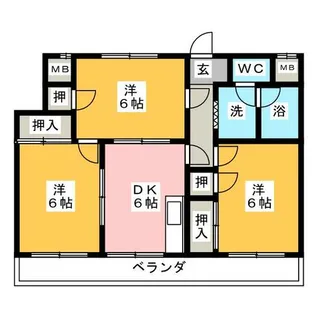 コーポエデン【1階】の間取り