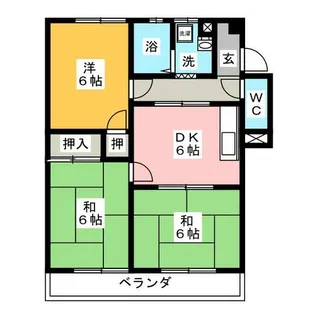 コーポエデン【3階】の間取り