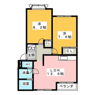 ベルソフィア【2階】の間取り