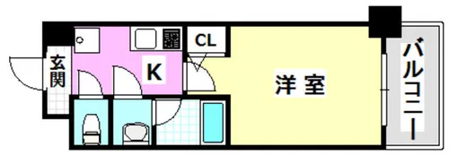 La Douceur南茨木【507号室】の間取り