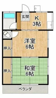 田中マンション(白鷺町)【1階】の間取り