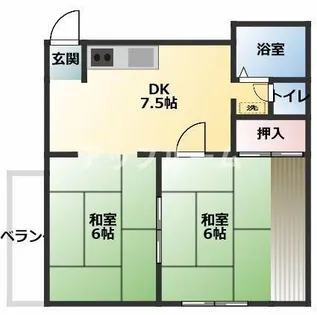 グリンヒル高座【201号室】の間取り