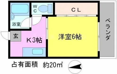 フォーブル吉田【1階】の間取り