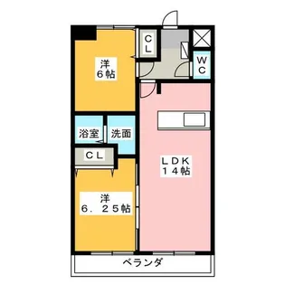 パークサイドK1【3階】の間取り