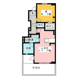 サニー ガーデン【1階】の間取り