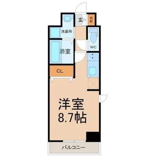 プログレッソ八田【6階】の間取り