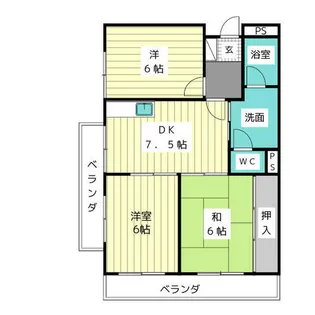 シェモア【3階】の間取り