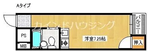 シャルム岸里【5階】の間取り